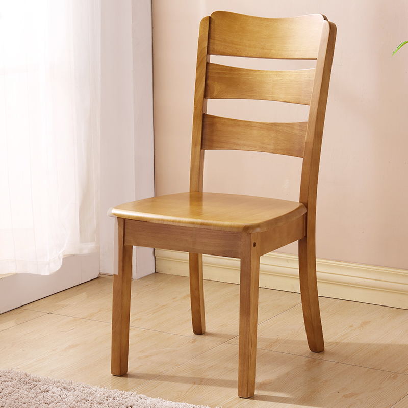 Solid wood chair backrest dining chair - comfortable for extended use - chinese style restaurant minimalist wooden dining chair