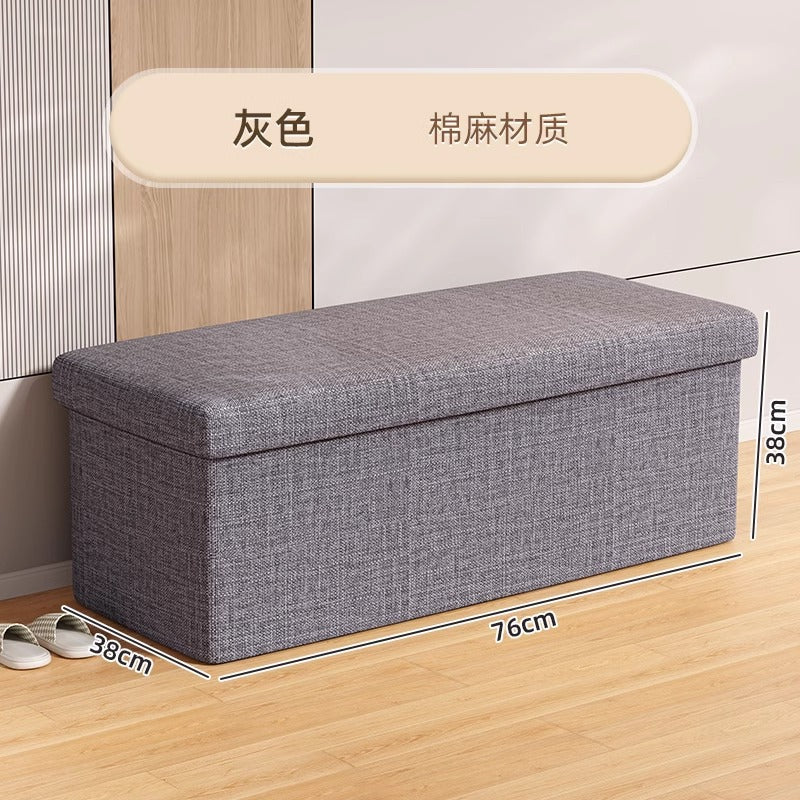 Customized storage stool storage box can seat people, change shoes, folding multi-functional toys, living room home storage box