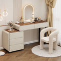 new master bedroom vanity table - solid wood, light luxury, high-end feel, chest of drawers integrated makeup vanity, bedroom makeup table