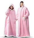 long lazy blanket heattech cold-proof clothing hooded tv blanket flannel cashmere
