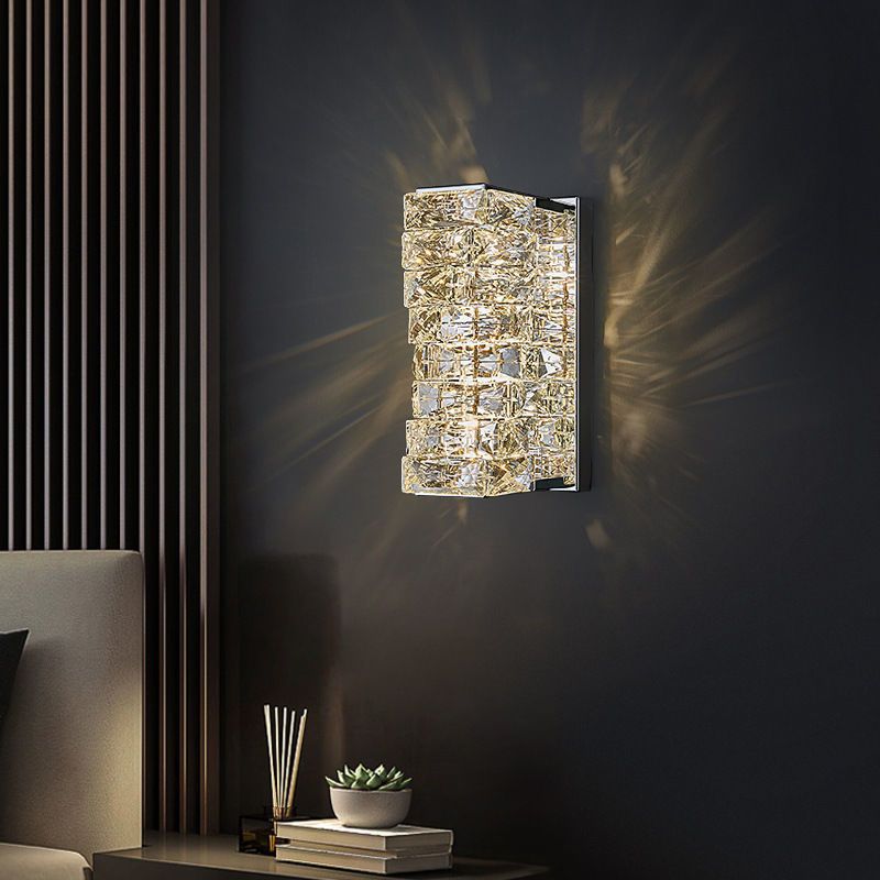 New arrivalaccessible luxury crystal wall lamp high-end modern living room tv wall corridor staircase master bedroom casual bedside wall lamp