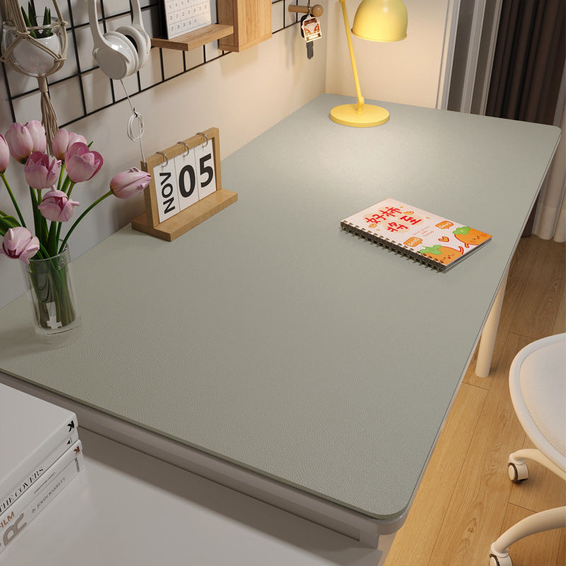 Environmentally friendly eye protection desk mat Student leather solid color coffee table mat Oil-proof dining table cloth Learning computer desk mat Non-slip