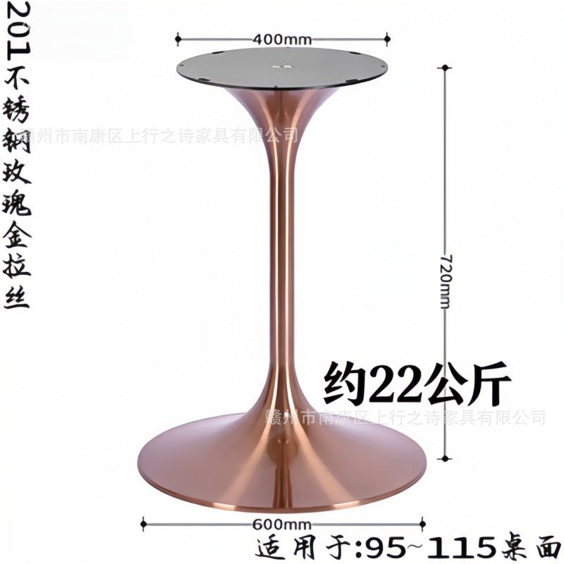 Titanium speaker legs, stainless steel spinning brushed table legs, metal waist bracket, coffee table legs, tulip table legs