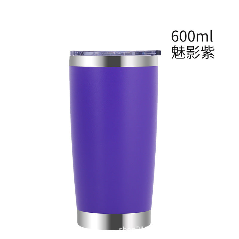 304 stainless steel car cup spray vacuum car ice cup portable double drink cold beer cup wholesale