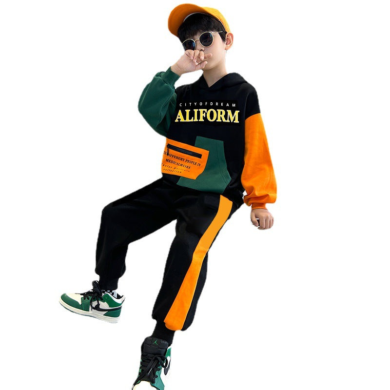 Children's clothing boys spring & fall clothing western style suitnew arrivewangwang western style boy spring handsome youthsweatshirt trendy