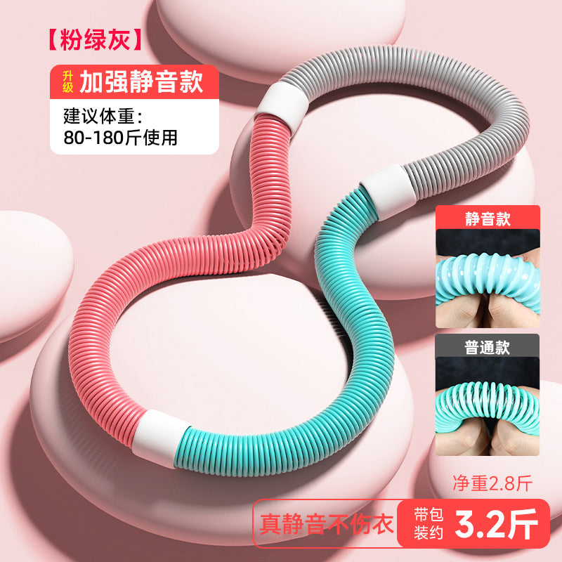 Hula hoop to tighten the abdomen and not hurt the waist. women can slim down the belly and reduce the abdomen. spring soft hula hoop for fitness and slimming