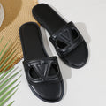 V-shaped slippers for women outwear 2026 popular summer fashioneasiest for matchflats women's sandals soft bottom vacation sand