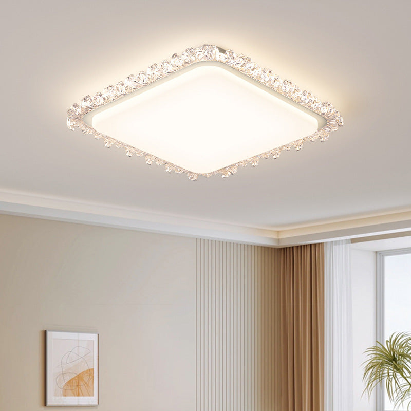 Zhongshan home improvement lighting European modern saving wind set diamond atmosphere home full spectrum bedroom living room ceiling lamp