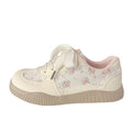 Pink floral sneakers women's ugly cute 2025 summer new arrivals chic niche design student korean style breathable white shoes