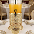 Gold stainless steel self-service beverage dispenser, 8l european-style juice machine, hotel banquet cold drink dispenser - in stock