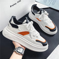 Men's spring trendy versatile low-top casual sneakers, student sports thick-soled height-increasing white trendy shoes, popular online bestseller