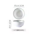 Minimalist pure white ceramic bowl, plate, and dish set - premium dinnerware for restaurants, hotels, and home use - ideal for desserts, steaks, and entrees