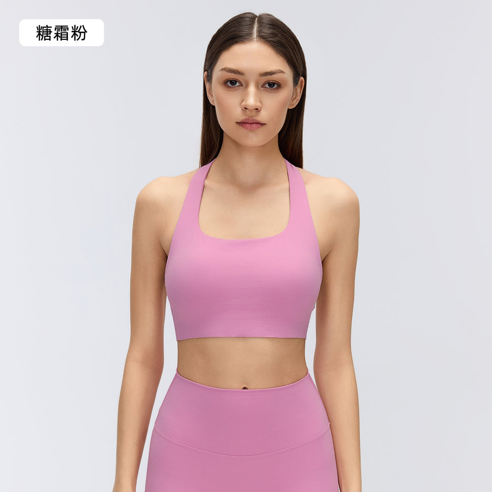 Women's sports bra - shockproof, anti-sag, beautiful back design - running, yoga, professional training, fitness vest d26095