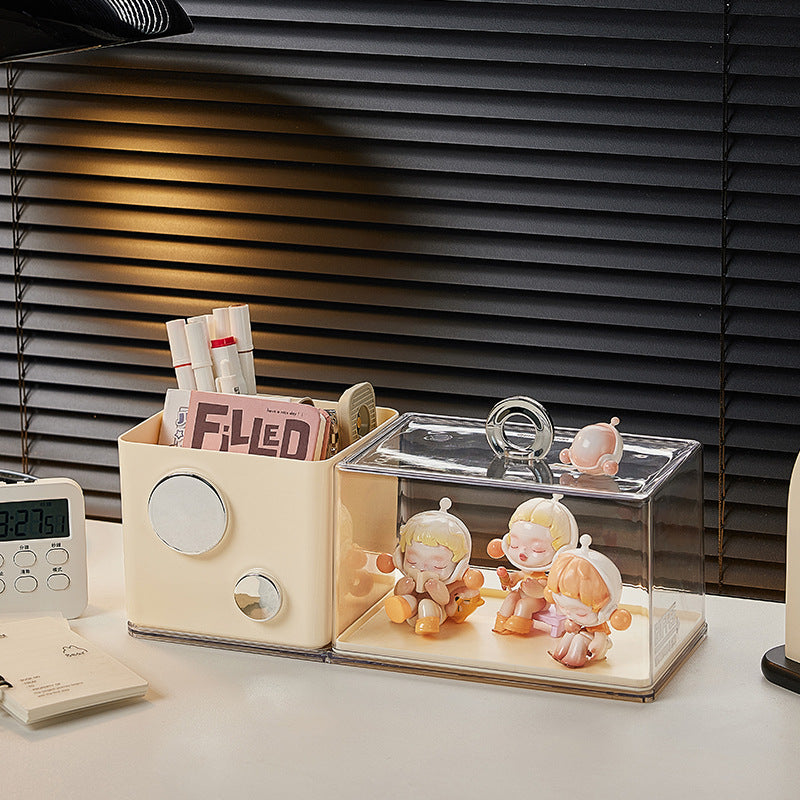 Blind box display stand Storage transparent large small ornament display box desktop can be superimposed acrylic figure display stand