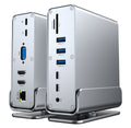 type-c3.2 docking station dual high-definition different display dp reading gigabit network port vertical desktop 15-in-1 expansion