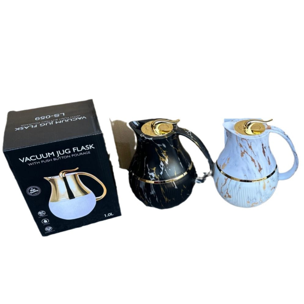 luxury style wholesale european coffee pot for home commercial thermos kettle 1000ml wood grain ls059 hot sale 8