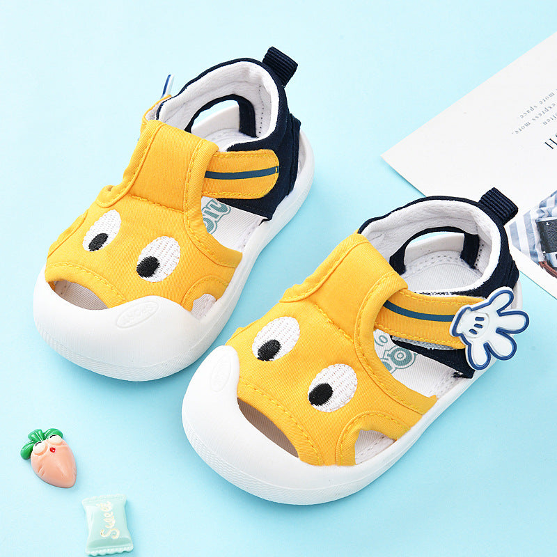 Baby summer toddler shoes for girls 0-1-2 years old, soft sole infant sandals, anti-slip baby shoes for boys, wholesale