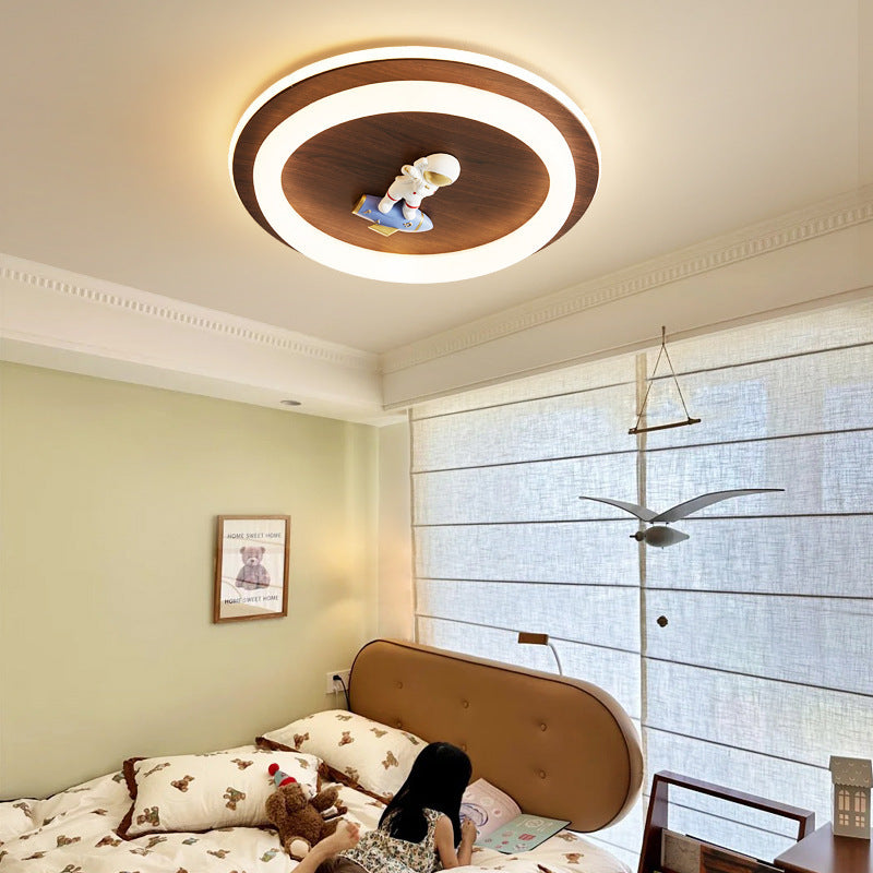 Medieval style master bedroom ceiling light eye protection study lighting creative restaurant wabi sandy wind smart LED full spectrum light