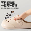 2026new arrival croc shoes women's outwear stomping on shit cartoon popular non-slip beach baotou sandals women's summer
