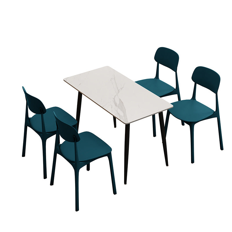 Company staff canteen catering snacks fast food restaurant dining table and chair commercial combination powder shop noodle shop restaurant restaurant school