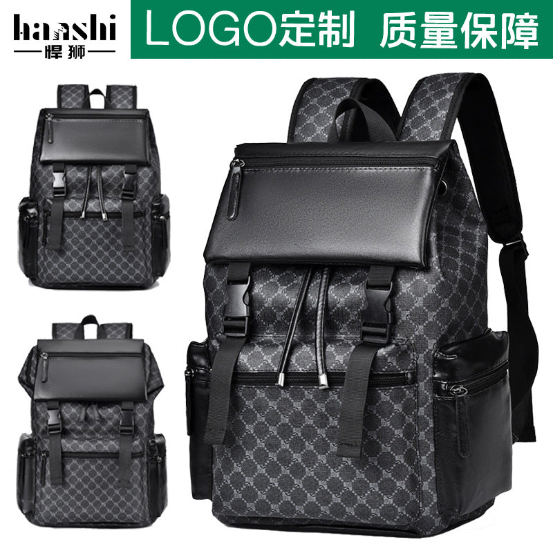 Cross-border men's business backpack, high-end fashion travel backpack, large-capacity schoolbag, waterproof backpack, computer bag.