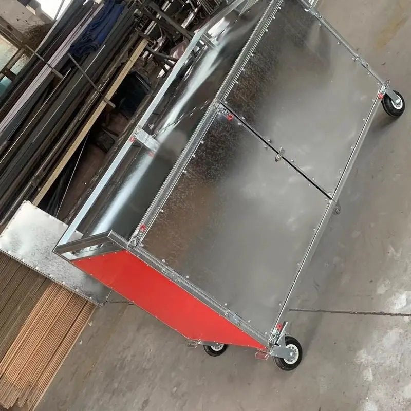 Folding cart for setting up stalls, foldable universal multi-functional snack night market cart, meal cart, movable stall