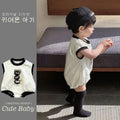 Baby bodysuit  summer thin cartoon soot sprite sleeveless short a-grade skin-friendly baby crawling suit