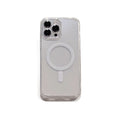 Transparent fine hole magnetic suction shell suitable for apple 16 mobile phone case all-inclusive acrylic iphone15promax protective cover