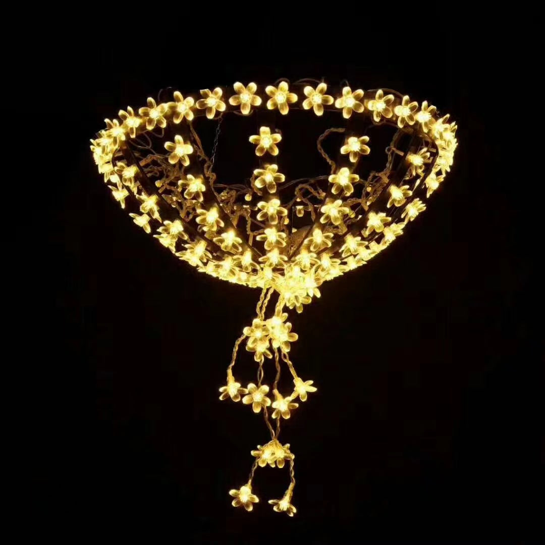 Umbrella hanging light outdoor waterproof lighting decoration hanging tree light urban street lighting atmosphere arrangement lantern string wholesale