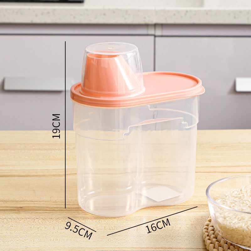 Refrigerator Side Door Grains Storage Box Cereals Candy Milk Powder Coffee Sealed Storage Tank Seasoning Sealed Tank