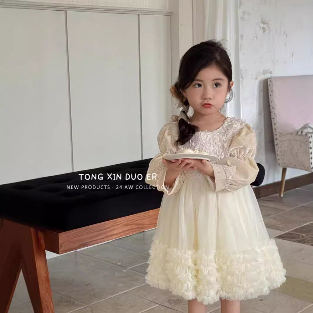 Girls' dresses: new autumn  collection - stylish autumn outfits for baby girls and children, birthday dresses, princess dresses, trendy styles