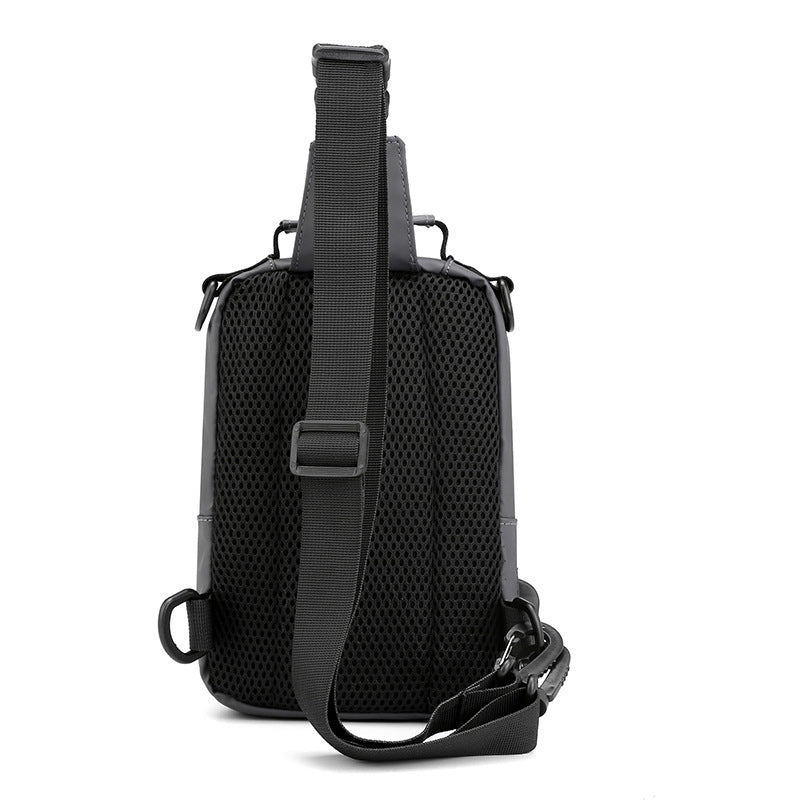 Factory direct sales new multi-functional men's breast bag fashion leisure shoulder messenger bag outdoor travel small bag