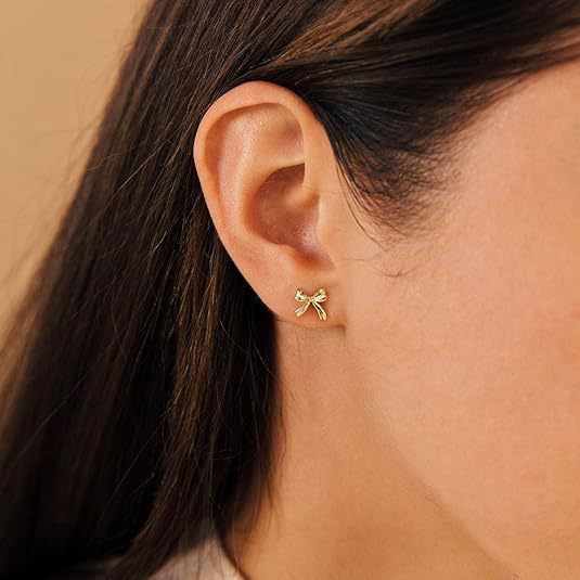 2024 new bowknot stud earrings for women, fashionable and elegant, unique and high-end, personalized earrings - in stock
