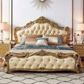 European style king size bed, double bed, gold bed, trendy bed, wedding bed, princess bed, single bed, master bedroom home use