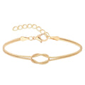 European and american new knotted snake bone bracelet, gold love knot infinity love couple bracelet, romantic chain
