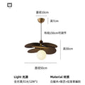 French medieval chinese ancient style rattan lamp restaurant japanese retro dining table chandelier bedroom master bedroom study balcony