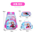 New unicorn trolley backpack set for elementary school students - cute cartoon design, three-piece set, large capacity, unisex
