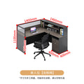 Saint li office desk and chair set - employee office workstation, desk with card seat, financial partition desk