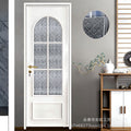 Influencer-approved bathroom door: ultra-slim glass shower door, interior aluminum alloy door, waterproof pivot door, modern minimalist style