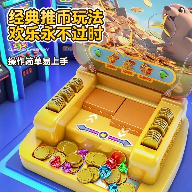 Kids electric coin-operated machine toy family interactive game machine girls boys tabletop game puzzle birthday gift