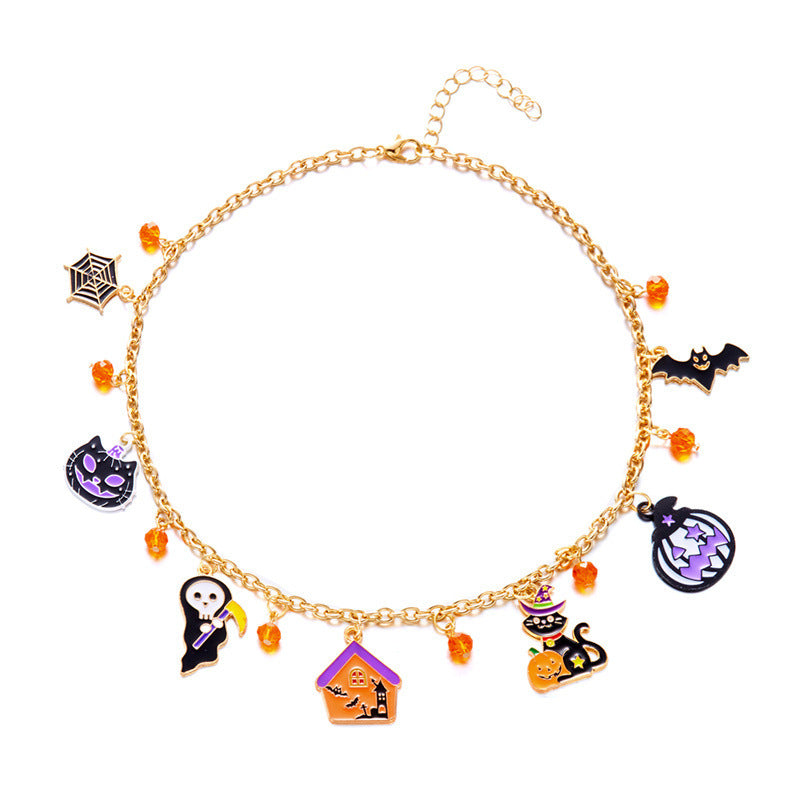 necklace wholesale new halloween accessories niche high-end jewelry clavicle chain women's pendant accessible luxury necklace