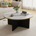 Small round table casualscandinavian round tea table design living room small apartment bedroom modern coffee table artificial board without frame