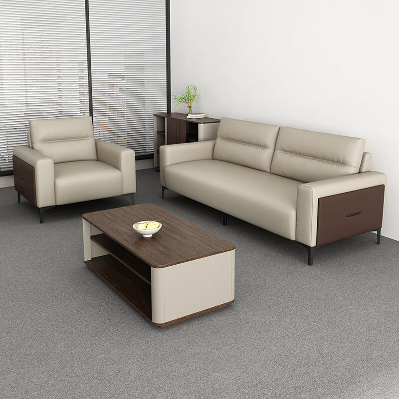 Saint-li office sofa and coffee table set - modern minimalist reception and waiting area furniture
