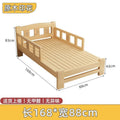 All solid wood kids bed boy single bed with guardrail simple pine widened patchwork large bed economical girl