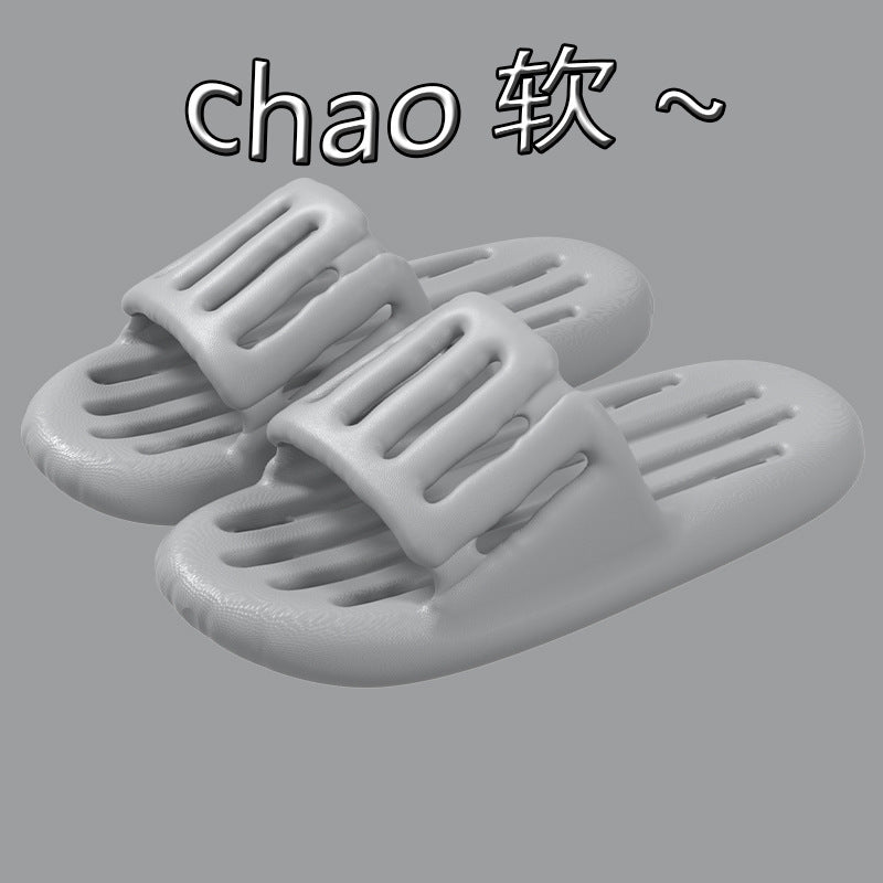 New arrival bathroom summer couple slippers men's indoor home bath non-slip leaky cut out waterproof sandals women's wholesale