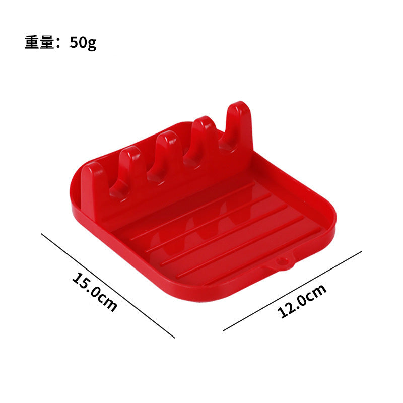 kitchen drain multi-purpose pot lid rack kitchen utensil storage rack ppbottom base for chopsticks shovel spoon rack for home wholesale