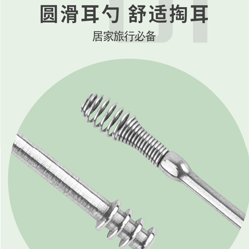 Stainless steel ear scoop set, ear picking and ear picking, wholesale ear scoop, ear scoop, ear picking tool set