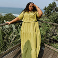 European and american style women's clothing  autumn new arrival: loose fit plus size turn-down collar short sleeve shirt and high waist a-line midi skirt two-piece set