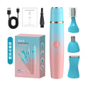 Electric eyebrow trimmer, women's shaving and hair removal device, multi-functional three-in-one rechargeable mini portable automatic eyebrow shaving razor