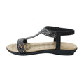 2025 summer new arrival: women's foreign trade sandals - sweet & comfortable round toe plus size ladies' shoes with rhinestone and hotfix embellishments